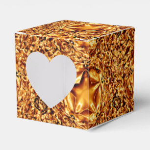 Elegant Chic Gold Kupfer Weihnachtsstars Shiny Geschenkschachtel