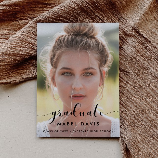 Elégant & chic graduation photo invitation (Créateur téléchargé)
