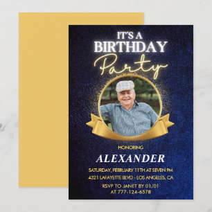Elegant Chic Men Einladungen zum 83. Geburtstag