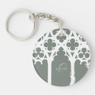 Élégant Chic Minimal Gothique Typographie Vert Sau