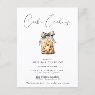 Elegant Chic Modern Cookie Exchange Invitation