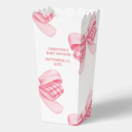 Elegant & Chic Pink Bow Girl Babydusche Geschenkschachtel