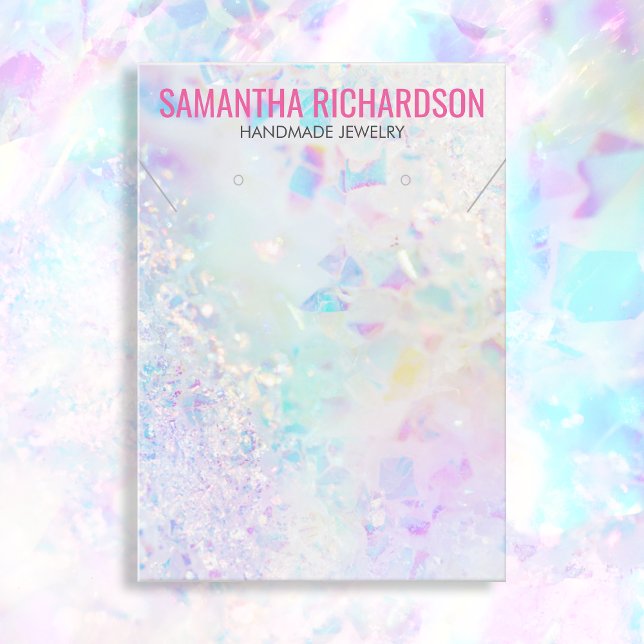 Elegant Chic Quarz Crystal Juwelier Display Holder Visitenkarte (Von Creator hochgeladen)