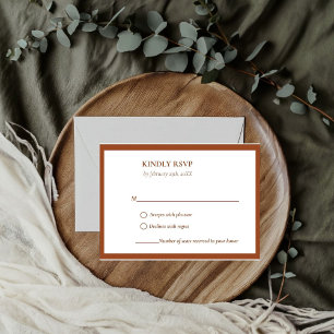 Elegant & Chic RSVP Karte