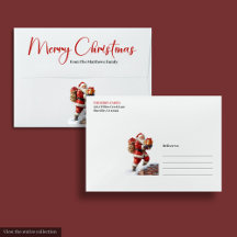 Elegant Chic Santa Claus Classic Festive Holiday