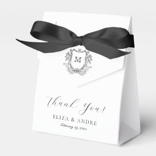 Elegant Chic   Schwarz-Weiß-Gastgeschenk Hochzeit Geschenkschachtel