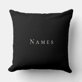 Elegant  chic stylish  trendy cool black and white kissen
