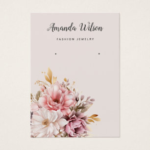 Elégant chic Watercolor Boho carte d'affichage d'o