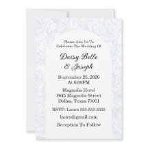 Elegant Chinoiserie Blue Floral Wedding
