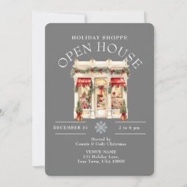 ELEGANT CHRISTMAS DEKORIERT SHOP OFFENES HAUS EINLADUNG