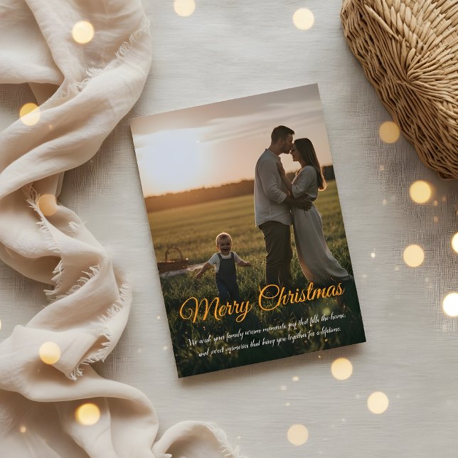 Elegant Christmas Greeting Card | Merry Christmas Dankeskarte (Von Creator hochgeladen)