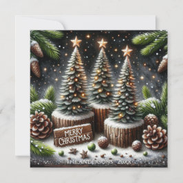 Elegant Christmas Holiday Card Feiertagskarte