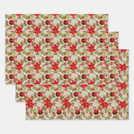 Elegant Christmas/Holiday Geschenkpapier Set