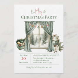 Elegant Christmas Holiday Party Einladung
