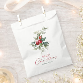 Elegant Christmas Holly Geschenktütchen