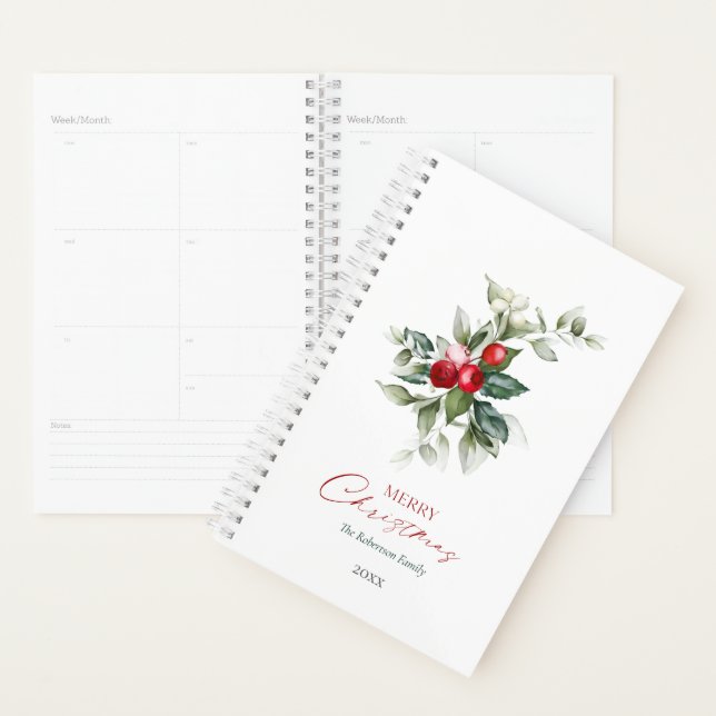 Elegant Christmas Holly Planer (Anzeige)