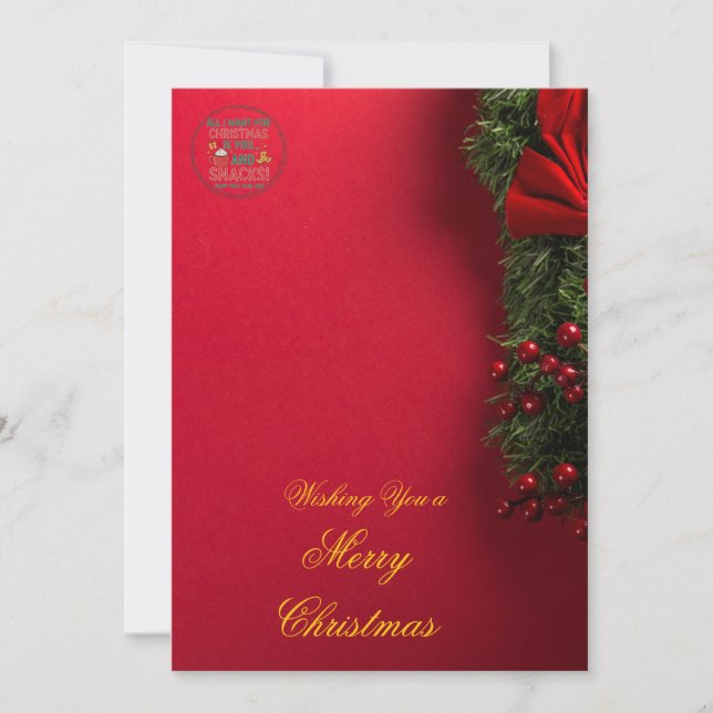 Elegant Christmas Invitation Card | Merry Christma Einladung (Vorderseite)
