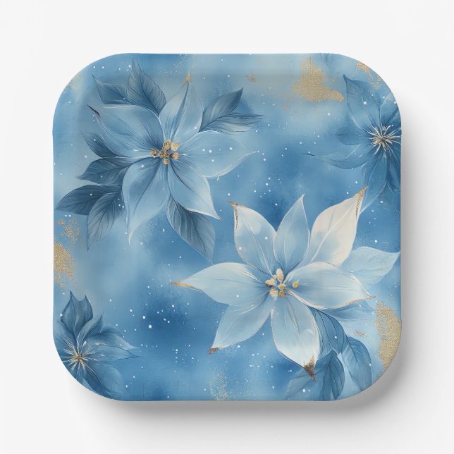 Elegant Christmas Paper Plates  Pappteller (Vorderseite)