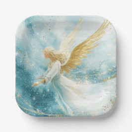 Elegant Christmas Paper Plates  Pappteller