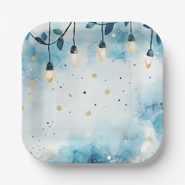 Elegant Christmas Paper Plates  Pappteller (Vorderseite)