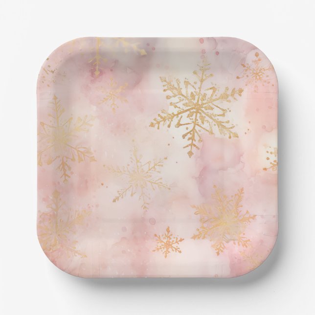 Elegant Christmas Paper Plates  Pappteller (Vorderseite)