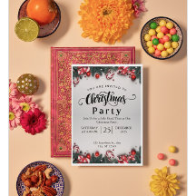 Elegant Christmas Party Invitation |