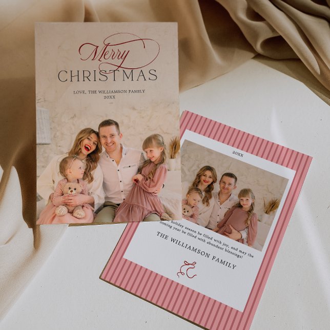 Elegant Christmas Photo Card Einladung (Elegant Christmas Photo Card)