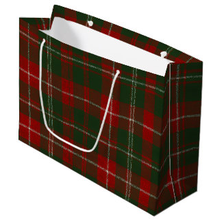 Elegant Christmas Plaid Große Geschenktüte