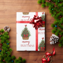 Elegant Christmas Tree – Red Ribbon 