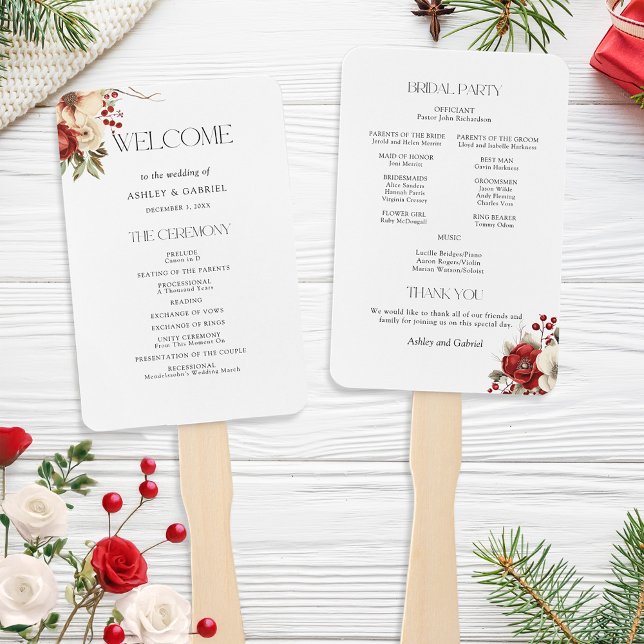 Elegant Christmas Winter Floral Fächer (Von Creator hochgeladen)