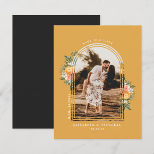 Elegant Citrus Orchard Boho Save the Date