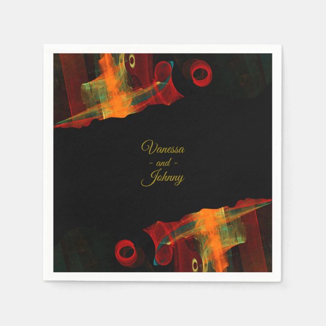 Elegant Classic Modern Trendy Pattern #903 Wedding Serviette (Vorderseite)