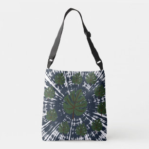 Elegant Classic Tie & Dye Blätter Tragetaschen Mit Langen Trägern