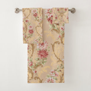 Élégant classique floral et or Rococo Filigree
