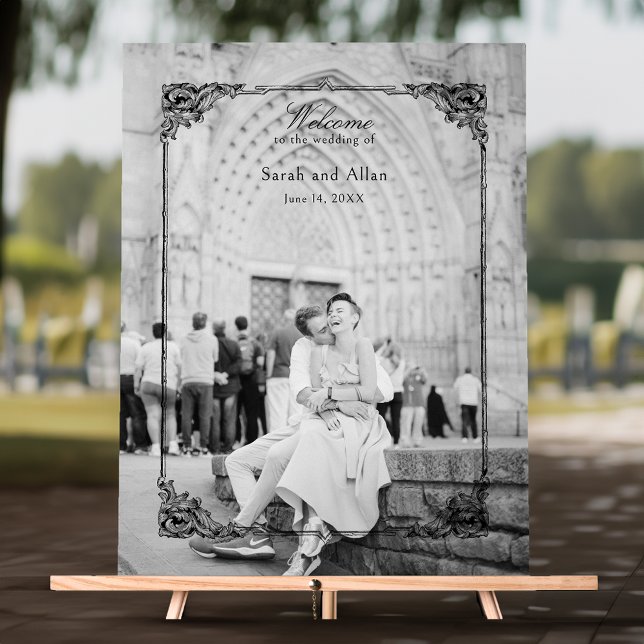 Elégant classique Rococo Floral Bienvenue (Créateur téléchargé)