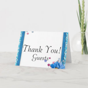 Elegant Classy ChiChi Floral Wedding Vielen Dank Dankeskarte