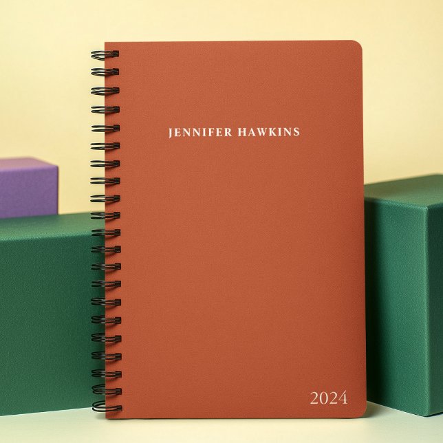 Elegant Clean Mit Monogramm 2024 Weekly Personal Planer (Von Creator hochgeladen)