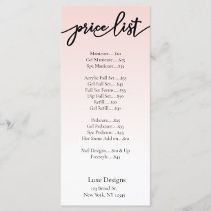 Elégant Clouet Rose Clou Salon Tarifs Cartes