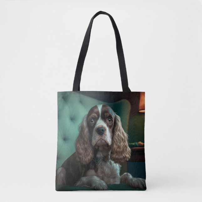 Elegant Cocker Spanel Classic Portrait Design Tasche (Vorderseite)