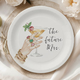 Elegant Cocktail Bridal Shower Pappteller