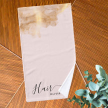 Elégant Coiffeur Ciseaux Or Coiffeur rose