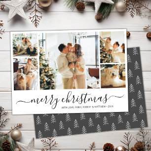 Élégant Collage de photos Carte de Noël