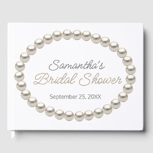 Elegant Collier Pearl Fête des mariées Livre d'inv