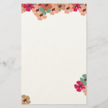 Elegant Colored Floral Greeting Card