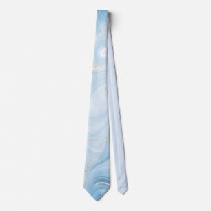 Elegant Cool Blue Agate Krawatte
