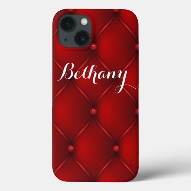 Élégant coque ipad personnalisé rouge (Verso)