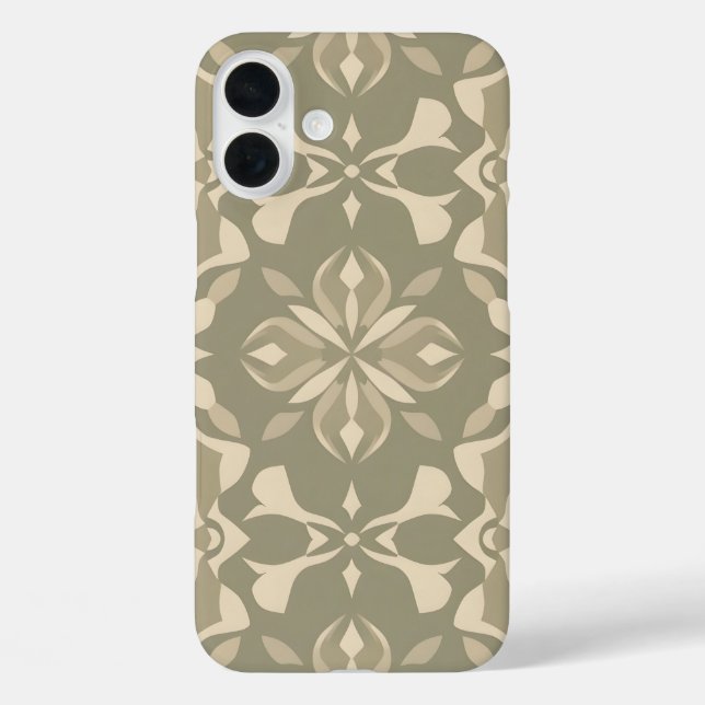 Élégant Coque iPhone16 de décoration d'intérieur - (Verso)