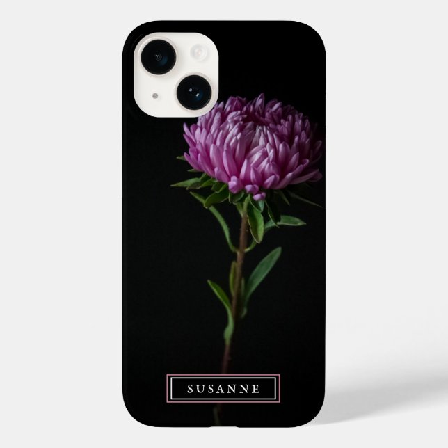 Élégant coque iphone à fleurs roses (Verso)