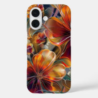Élégant coque iphone floral de minuit
