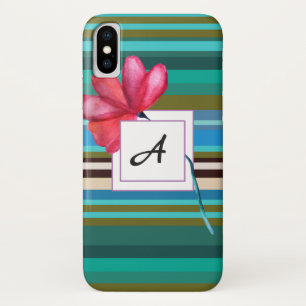 Élégant coque iphone floral Monogram